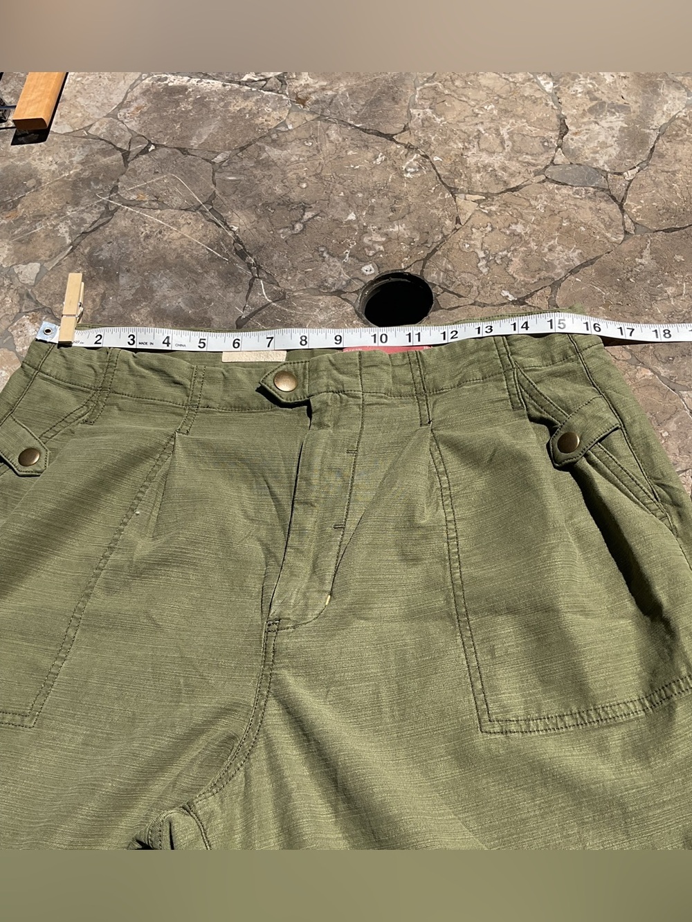PILCRO Anthropologie Olive Green Wide Leg Pants Size 30 EUC - Picture 8 of 14